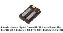 Cod.:CANON-BP511 - Nome:Bateria Câmera Digital BP-511