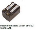 Cod.:CANON-BP522 - Nome:Bateria Filmadora BP-522