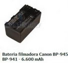 Cod.:CANON-BP945 - Nome:Bateria Filmadora BP-945